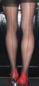 5 Pairs Large French/Point heel Seamed Stocking Selection Pack High Quality