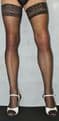 Barely Black 15 Denier Luxury Lace Top Extra Long Hold Up Stockings Satin Sheen