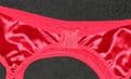 Beautiful RED Satin 4 strap Suspender/Garter belt UK Size 10-14  24-30