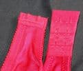 Beautiful Red Satin/Lace 4 strap Suspender/Garter belt Waist Sizes 24