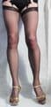 Fantastic 10 Denier Ultra Sheer Black Cuban Heel Seamed stockings sizes S M L XL