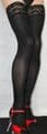 Small Size Black Smooth 80 denier Opaque Soft Feel Luxury Lace top Hold Up