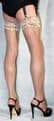 Stunning Large Size Natural 10Denier Luxury Lace Top Glossy Effect Stockings