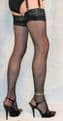 Stunning Medium Size Black 10 Denier Luxury Lace Top Semi Gloss Stockings