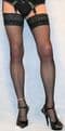 Stunning Medium Size Black 10 Denier Luxury Lace Top Semi Gloss Stockings