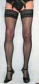 Stunning Medium Size Black 10 Denier Luxury Lace Top Semi Gloss Stockings