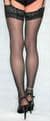 Stunning Medium Size Black 10 Denier Luxury Lace Top Semi Gloss Stockings