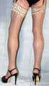 Stunning Medium Size Natural 10Denier Luxury Lace Top Glossy Effect Stockings