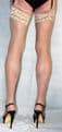 Stunning Medium Size Natural 10Denier Luxury Lace Top Glossy Effect Stockings