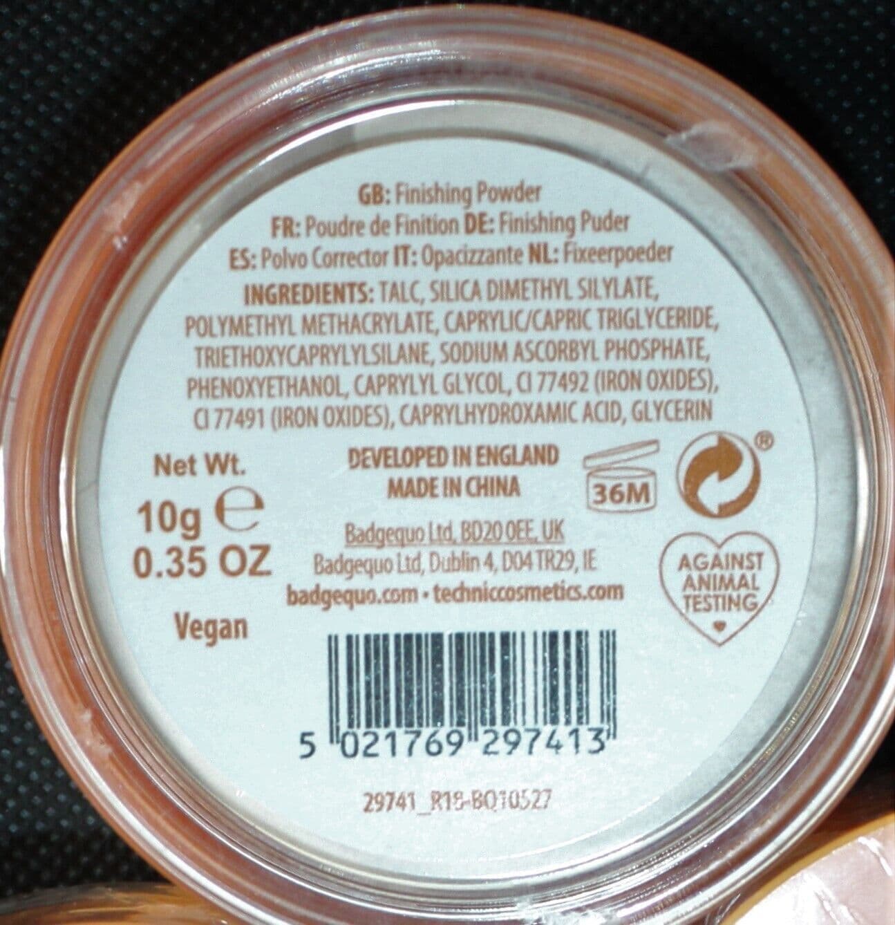 Technic Loose Foundation Setting/Finishing Powder Translucent Vitamin C ...