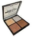 Technic MEGA Set of Natural Highlighting Quad Palette Compacts + Lilyz Pro Brush