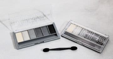 TECHNIC - (NEW) SMOKEY - 6 Shade Eyeshadow Palette - BLACK - GREY - SILVER - WHITE -