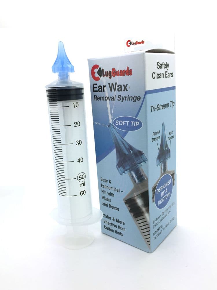 LugGuards 60ml High Capacity Ear Wax Removal Syringe