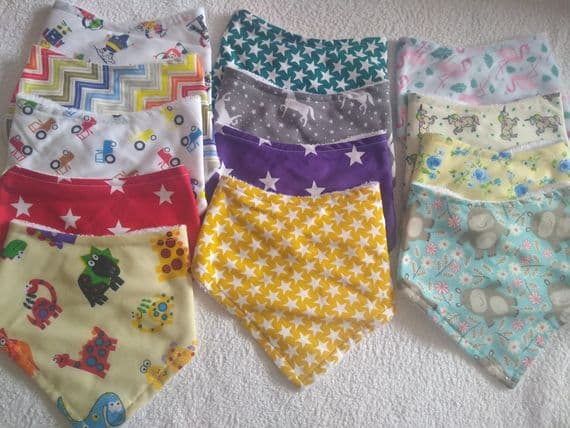 5 Random Bandana Bibs Bargain