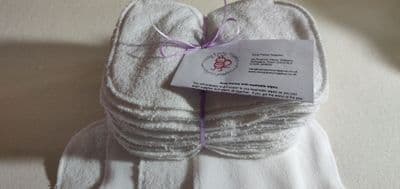 Bamboo & Fleece Wipes Pack 10 or 20