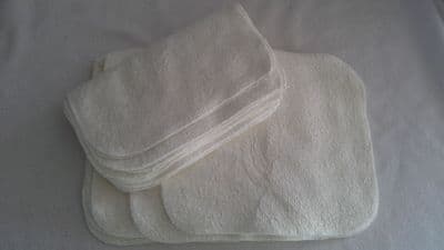 Bamboo Large Wipes/Flannels  Pack 5