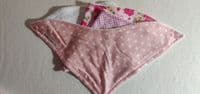 BOGOF!! Bib Triple Pack Pink Designs - bamboo bandana dribble bib