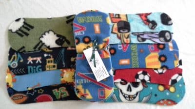 Colour Fleece Liners pk10 Boy Prints