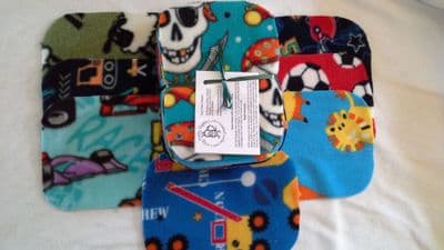 Fleece Wipes pack 20 Boy Prints
