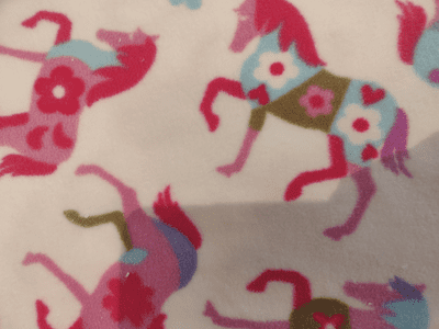 Micro Fleece liners pk15 Carousel Horse Design Hourglass/Rectangle