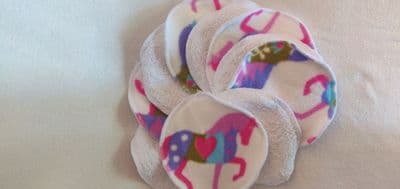 Terry Washable Cleansing Pads Pack 20 Special Offer! White & various Prints