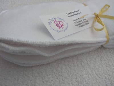 Towelling Fleece Topped Boosters/Liners pk5 or 10