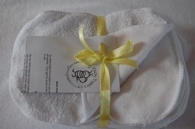 Towelling & Fleece Wipes White Pack 10, 15 or 20