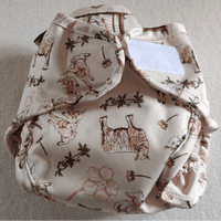 Two Little Lamb Washable Nappy in Size 3 Zebra