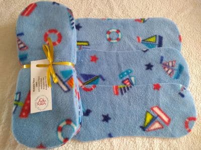 Value Blue Boat Polar Fleece Liners pk15 Hourglass/Rectangle