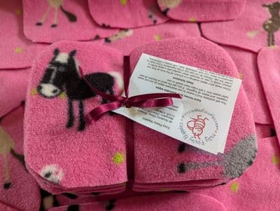 Value Pink Pony Polar Fleece Wipes Pk40
