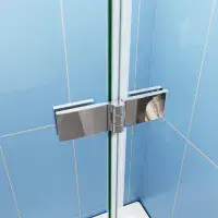 3-Fold 1000 x 1400mm Folding Shower Glass Bath Screen