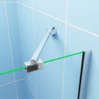 3-Fold 1000 x 1400mm Folding Shower Glass Bath Screen