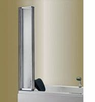 5-Fold 1200 x 1400mm Folding Shower Glass Bath Screen