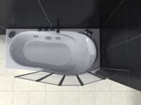 5-Fold 1200 x 1400mm Folding Shower Glass Bath Screen