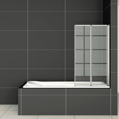 800x1400mm 2-Fold Folding Shower Bath Screen