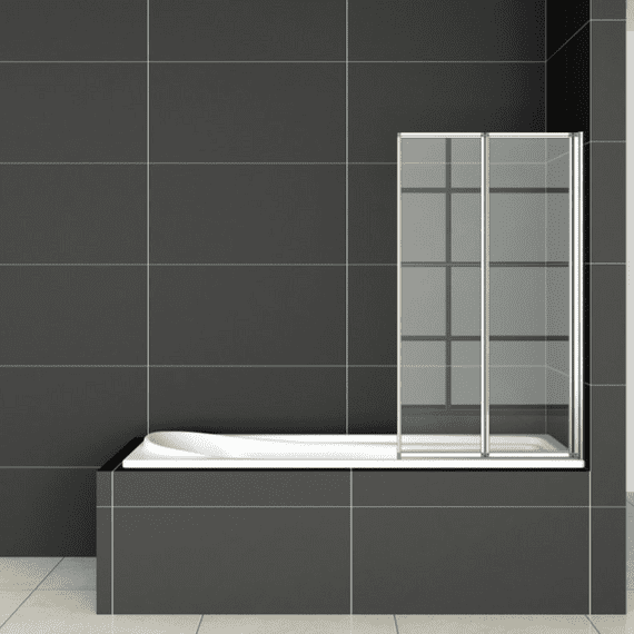 800x1400mm 2-Fold Folding Shower Bath Screen