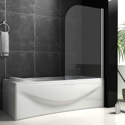 Curved Pivot Bath Screen 800x1400mm