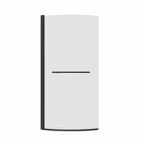 P Shape Curved Black Shower Bath Screen with Hand Rail