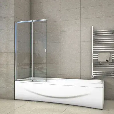 Sliding Bath Screen 800mm x 1400mm