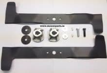 (36") Ride-on Lawnmower Blade Kit Set, Fits 36" 92cm Models (Mulch & Collect Blades)