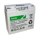 Lucas Battery 12V - 22AH Fits Castelgarden, Mountfield Ride-on Lawnmowers
