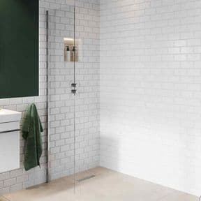 Abacus Vessini 8mm Wetroom Shower Screen Glass 490mm VEGX-00-0815