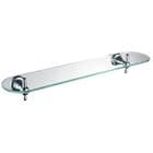 Bristan 1901 Traditional Glass Shelf Chrome N2SHELFC