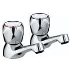 Bristan Club Basin Piller Taps Chrome VAC 1/2 C MT
