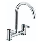 Bristan Design Utility Lever Deck Kitchen Sink Mixer Tap Chrome DULDSMC