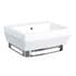 Britton Cube Stainless Steel Basin Towel Rail For Cube S20 & S40 50cm Basins TR1027