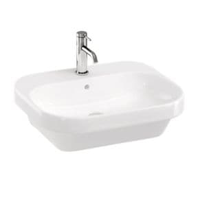Britton Curve2 550mm Washbasin, White - CUR2.005