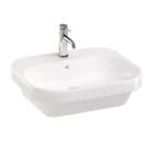 Britton Curve2 550mm Washbasin, White - CUR2.005