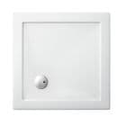 Britton Zamori Square Acrylic Shower Tray 760x760mm White Z1159