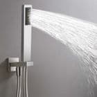 BSP Flat Minimalist Shower Hand set Kit Chrome WB63